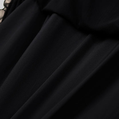 Plus Size Elegant V-Neck Ruffle Tie-Waist Midi Dress - image 6