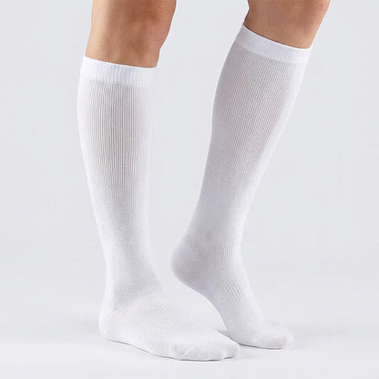 Plus Size Solid Color Anti-slip Compression Socks(6 Pairs) - image 3
