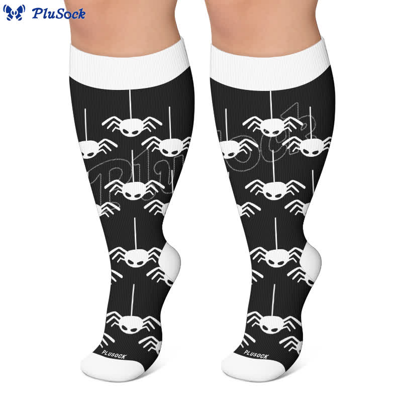 Plus Size Pink Purple Novelty Compression Socks - image 6