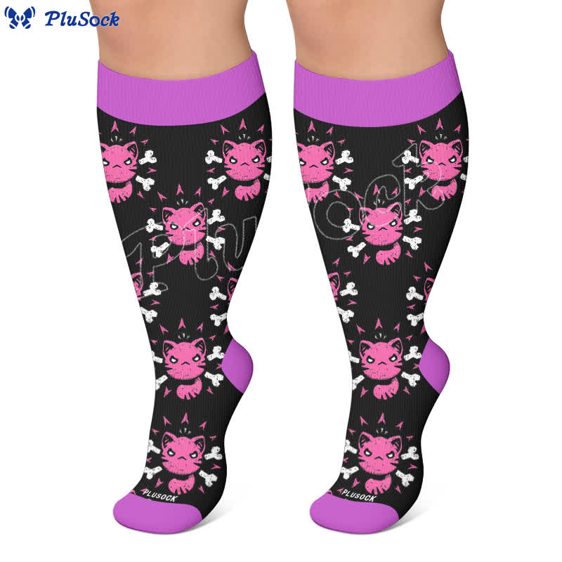 Plus Size Cartoon Alt Compression Socks - image 5