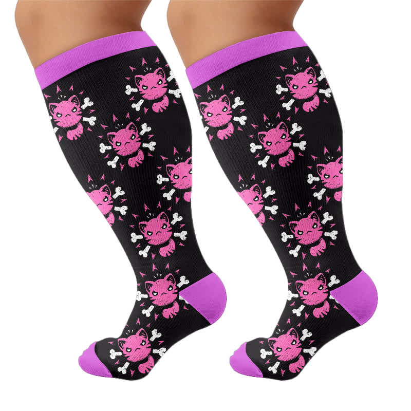 Plus Size Cartoon Alt Compression Socks - image 8