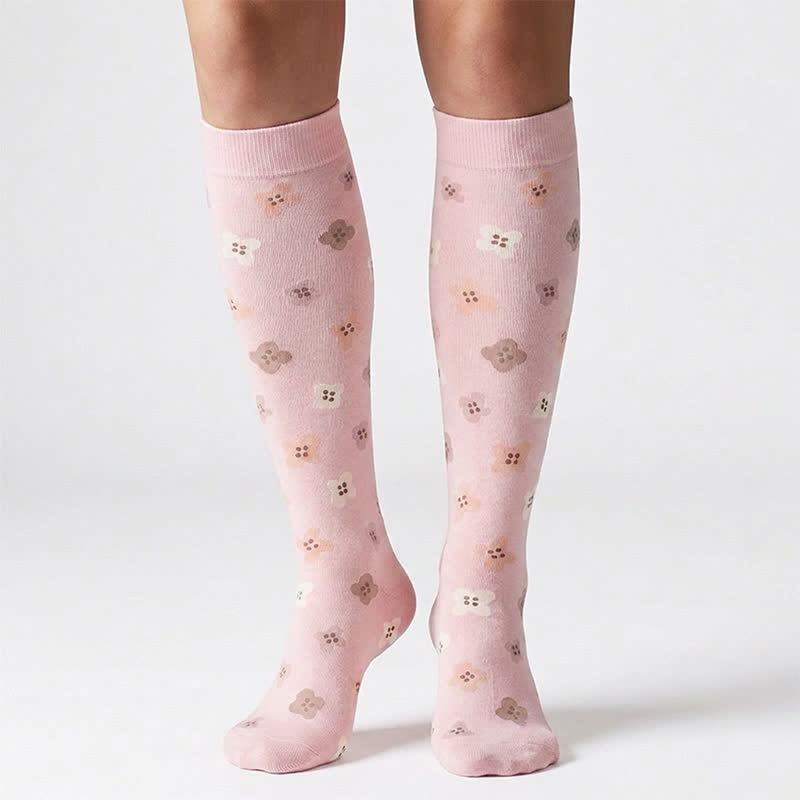 Flower Leaves Compression Socks(6 Pairs) - image 2