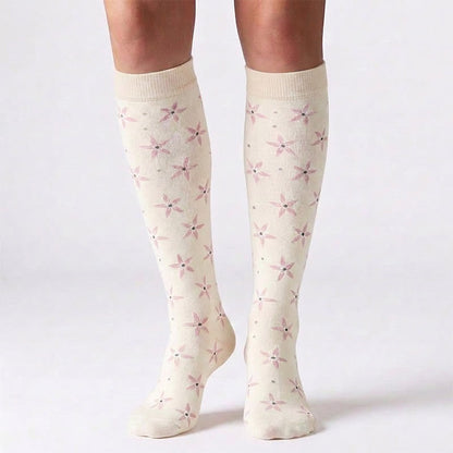 Flower Leaves Compression Socks(6 Pairs) - image 6
