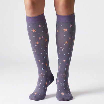 Cute Star Pattern Compression Socks(6 Pairs) - image 4