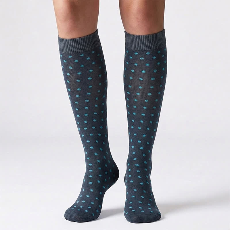 Blue Dots Compression Socks(6 Pairs) - image 2