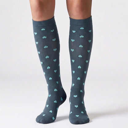 Blue Dots Compression Socks(6 Pairs) - image 1