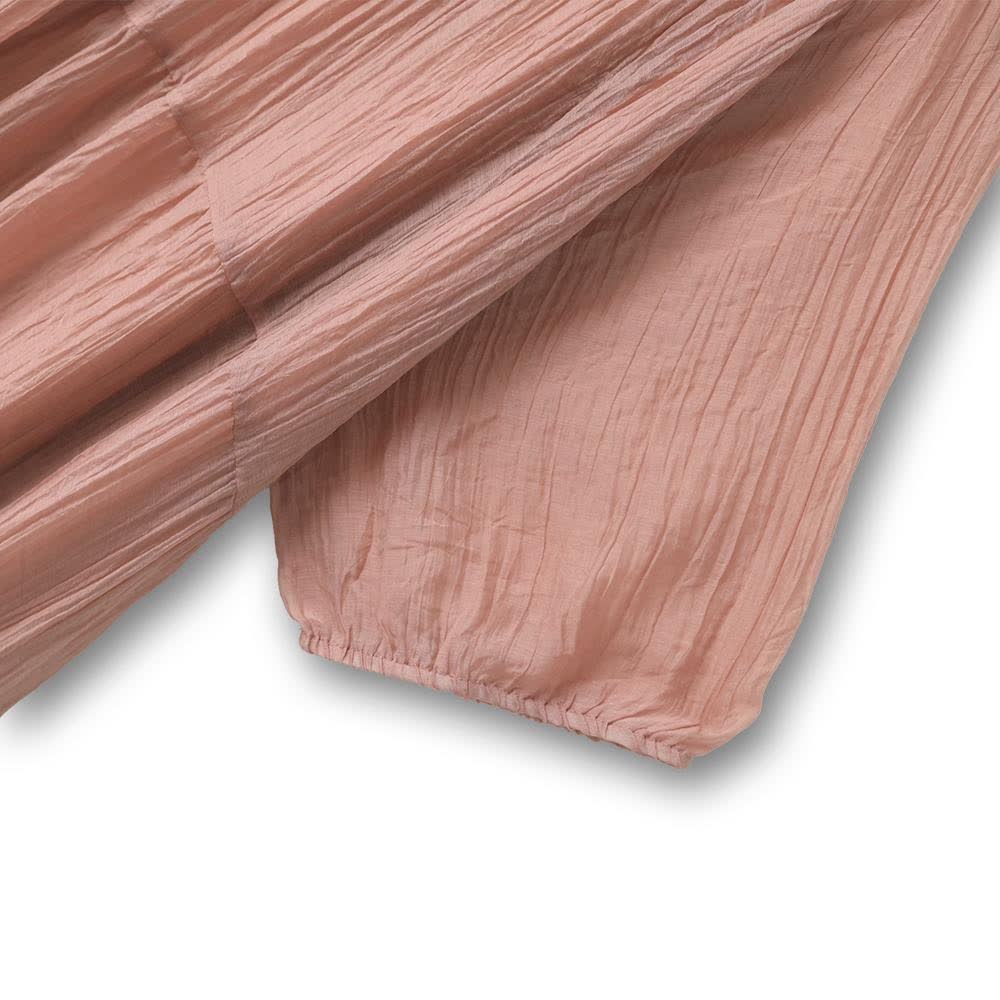 Plus Size Pink Textured Empire Midaxi Dress - image 5