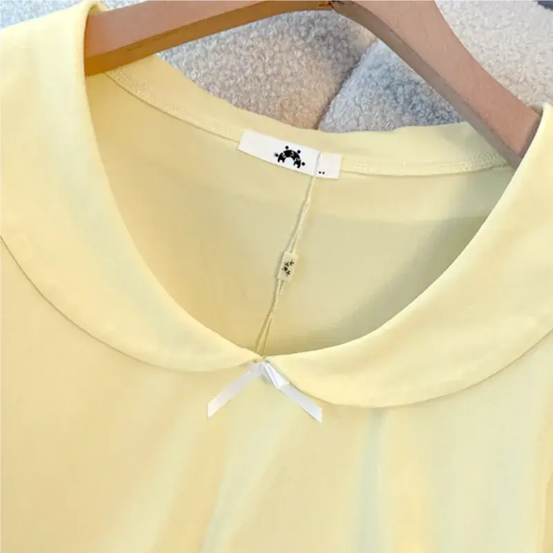 Plus Size Peter Pan Collar Floral Skirt Set - image 2