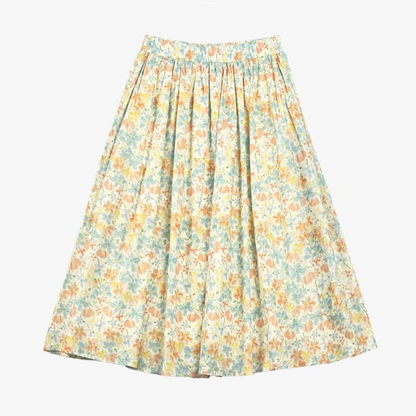 Plus Size Peter Pan Collar Floral Skirt Set - Midi Skirt - 6XL - image 6