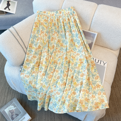 Plus Size Peter Pan Collar Floral Skirt Set - image 9