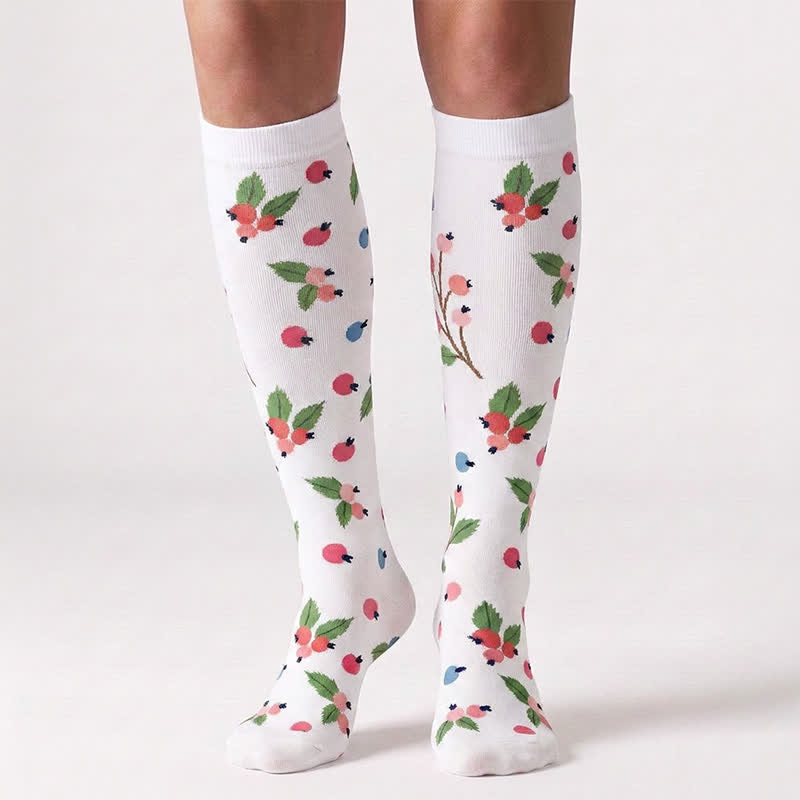 Blooming Flowers Series Compression Socks(6 Pairs) - image 5