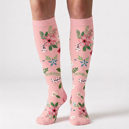 Blooming Flowers Series Compression Socks(6 Pairs) - image 6