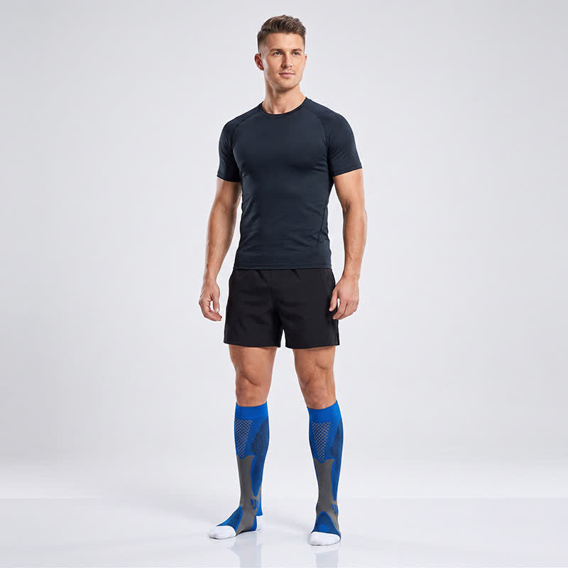 Colorful Stripe Compression Socks(3 Pairs) - image 2