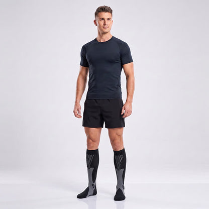 Colorful Stripe Compression Socks(3 Pairs) - image 1