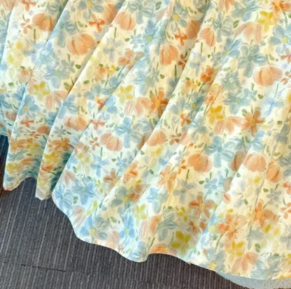 Plus Size Peter Pan Collar Floral Skirt Set - image 7