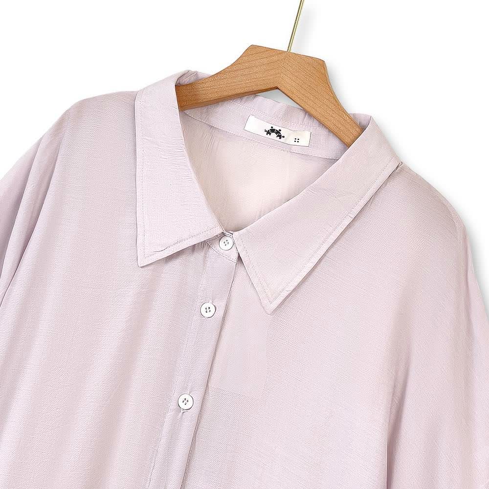 Plus Size Drape Shirt and Cami Dress Set - image 1