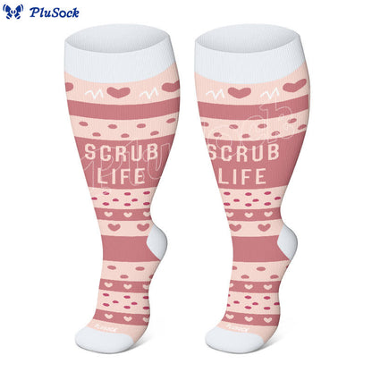Plus Size Nurse Print Compression Socks - image 6