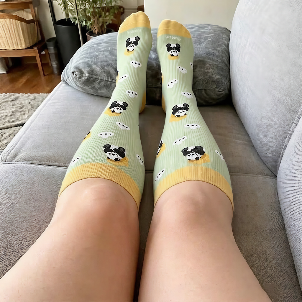 Plus Size Panda Cat Dog Print Compression Socks - image 2