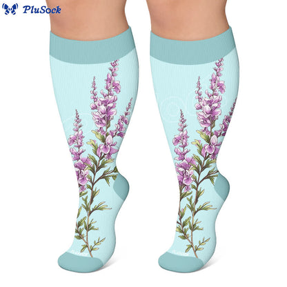 Plus Size Morning glory Compression Socks - image 6