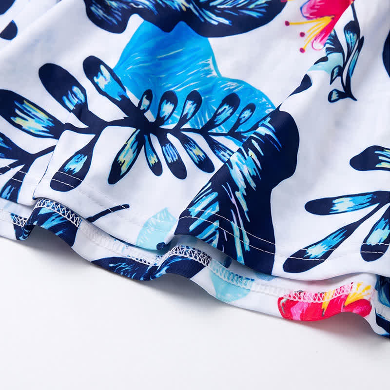 Floral Skirted Swim Dress - image 18