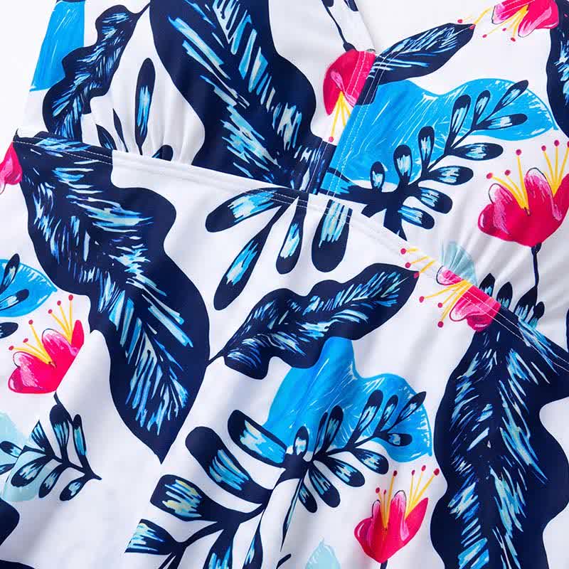 Floral Skirted Swim Dress - image 19