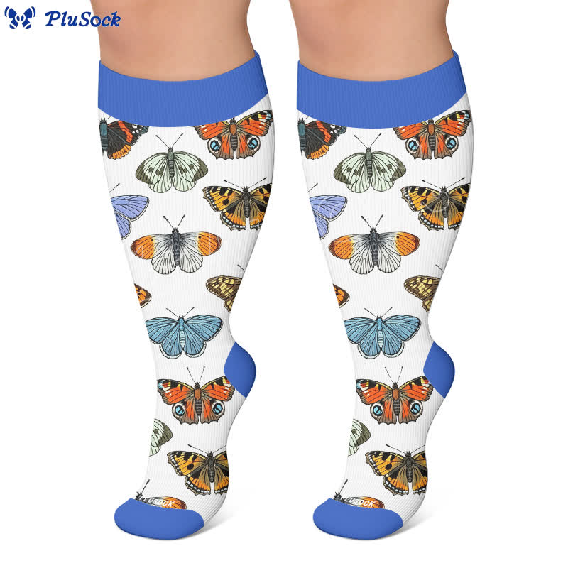 Plus Size Tulip Bloom Compression Socks - image 6