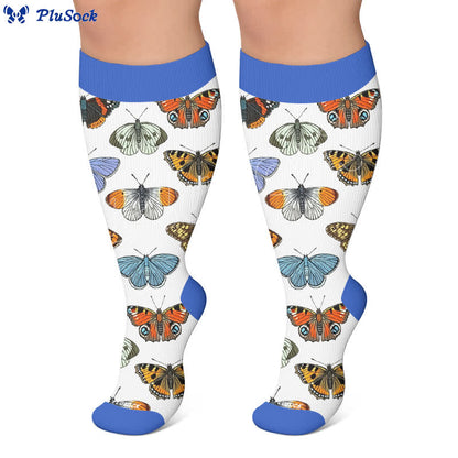 Plus Size Tulip Bloom Compression Socks - image 6