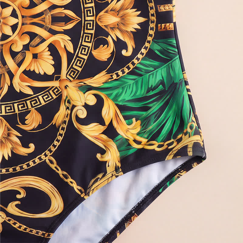 Scoop Wide Strap Floral Print One-Piece Swimsuit - image 6