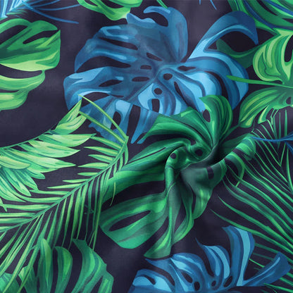 Tropical Flower Leaf Scoop Neck One-Piece Swimsuit - image 6