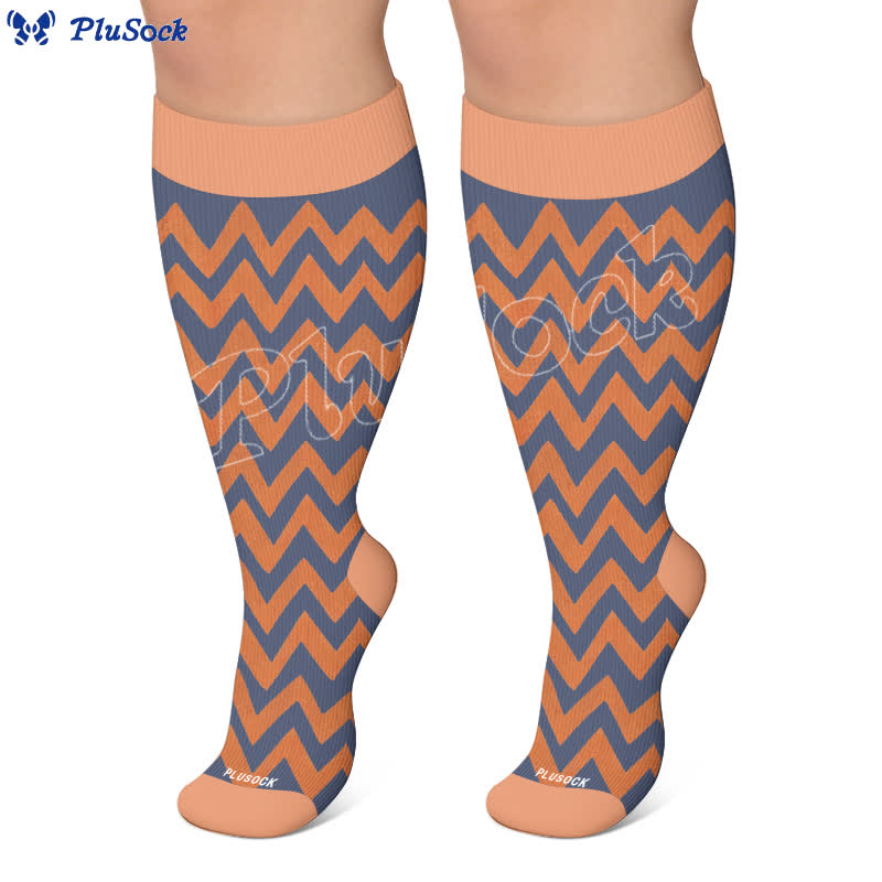 Plus Size Boho Floral Compression Socks - image 6