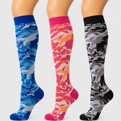 Blue Camo Compression Socks(3 Pairs) - image 0