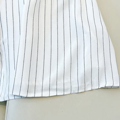 Plus-Size Striped Belted Skirt Midi Dress - image 4