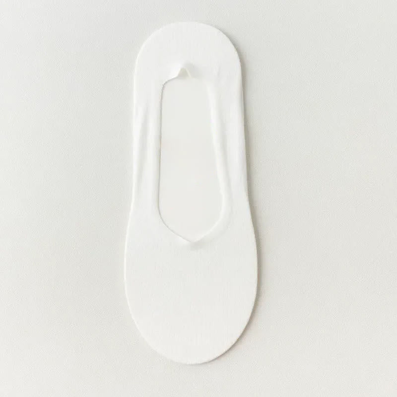 Ice Silk Cooling Soft No Show Socks (6 Pairs) - White - EU39-45(US6-11) - image 8