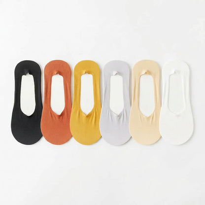 Ice Silk Cooling Soft No Show Socks (6 Pairs) - Multicolor - EU39-45(US6-11) - image 14