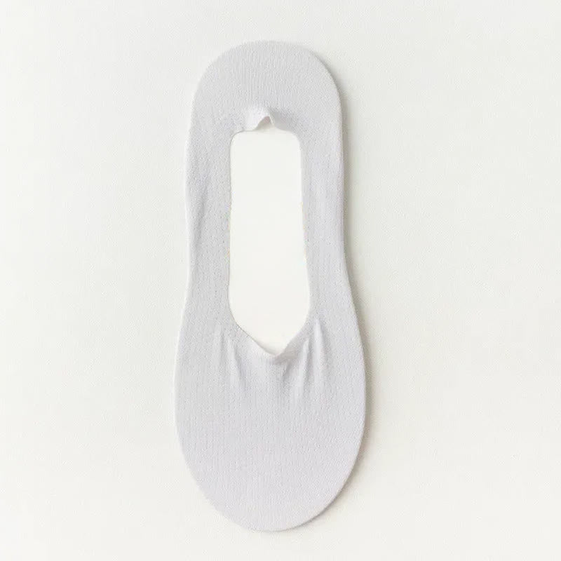 Ice Silk Cooling Soft No Show Socks (6 Pairs) - Light Gray - EU39-45(US6-11) - image 9