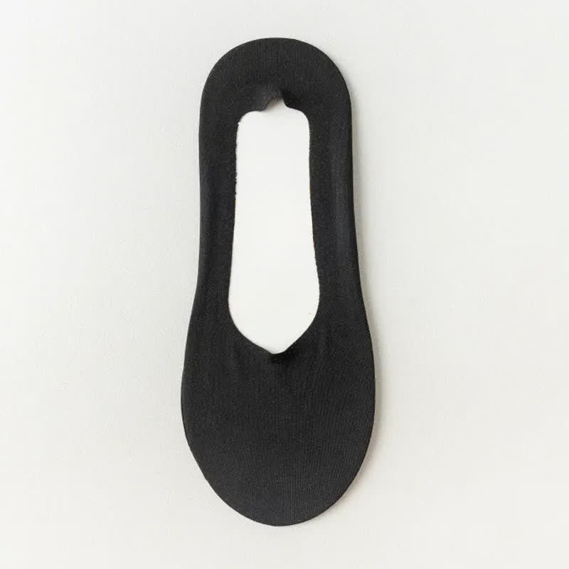 Ice Silk Cooling Soft No Show Socks (6 Pairs) - Black - EU39-45(US6-11) - image 11
