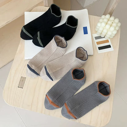 Casual Ribbed Bamboo Ankle Socks (5 Pairs) - image 10