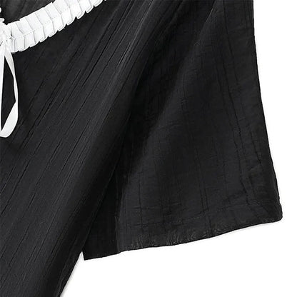 Plus Size Ruffle Tie Neck Top - image 3