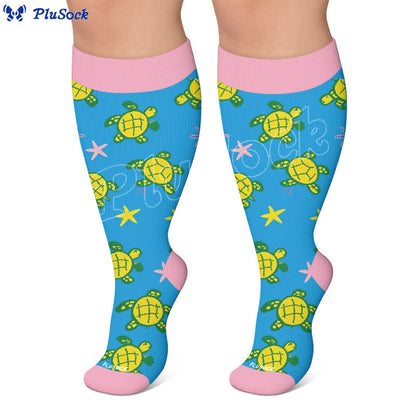Plus Size Camel Palm Compression Socks - image 6