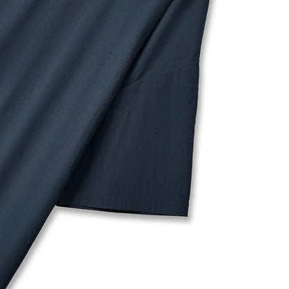 Plus Size Navy Tie Back Ruffle Hem Midi Dress - image 2