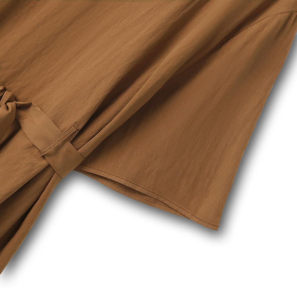 Relaxed Belted Top and Wide Leg Pants Set - image 3