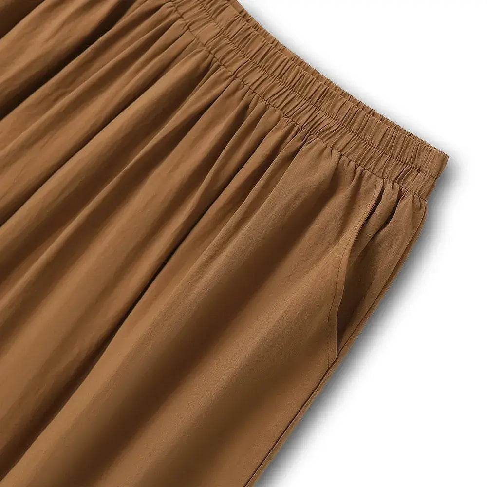 Relaxed Belted Top and Wide Leg Pants Set - image 7
