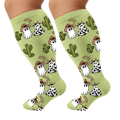 Plus Size Cute Spooky Compression Socks - image 10