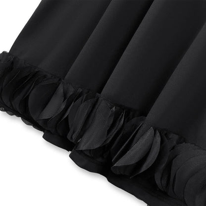 Plus Size Round Neck Short Sleeve Shift Modest Midi Dress - image 3