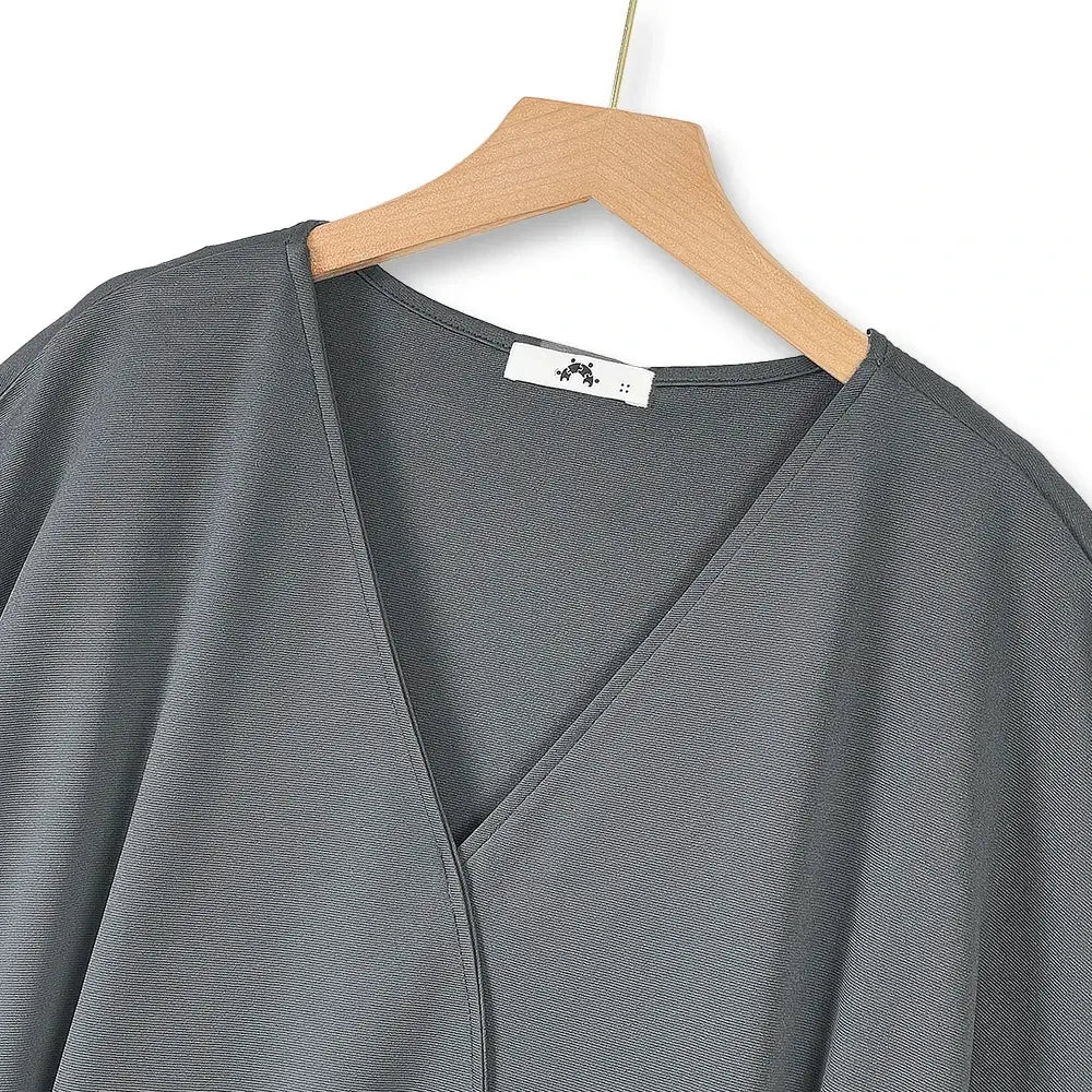 Plus Size Batwing Short Sleeve  Loose Fit Pocket Summer Dresses - image 1