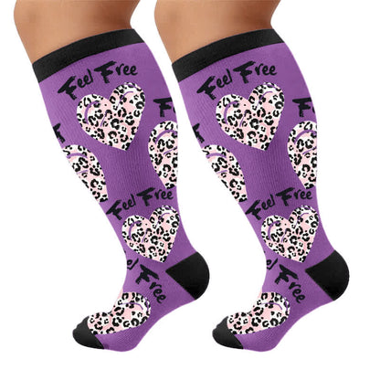 Plus Size Crown Dino Butterfly Compression Socks - image 10
