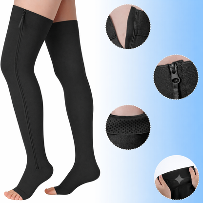 Side-Zip Compression Socks - image 3