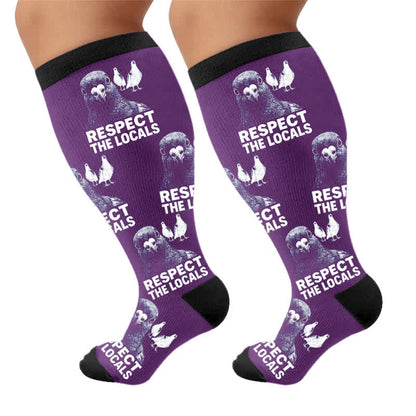 Plus Size Pigeon Compression Socks - image 10