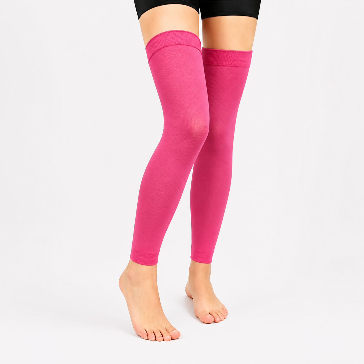 Pink Dots Series  Thigh High Compression Sleeves(3 Pairs) - Rose - L/XL - image 1