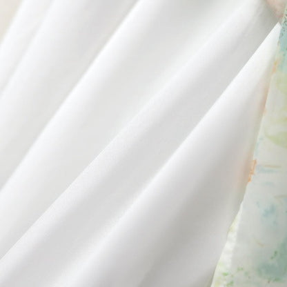 Plus Size Square Neck Lace Trim Floral Print Puff Sleeve Summer Maxi Dress - image 6